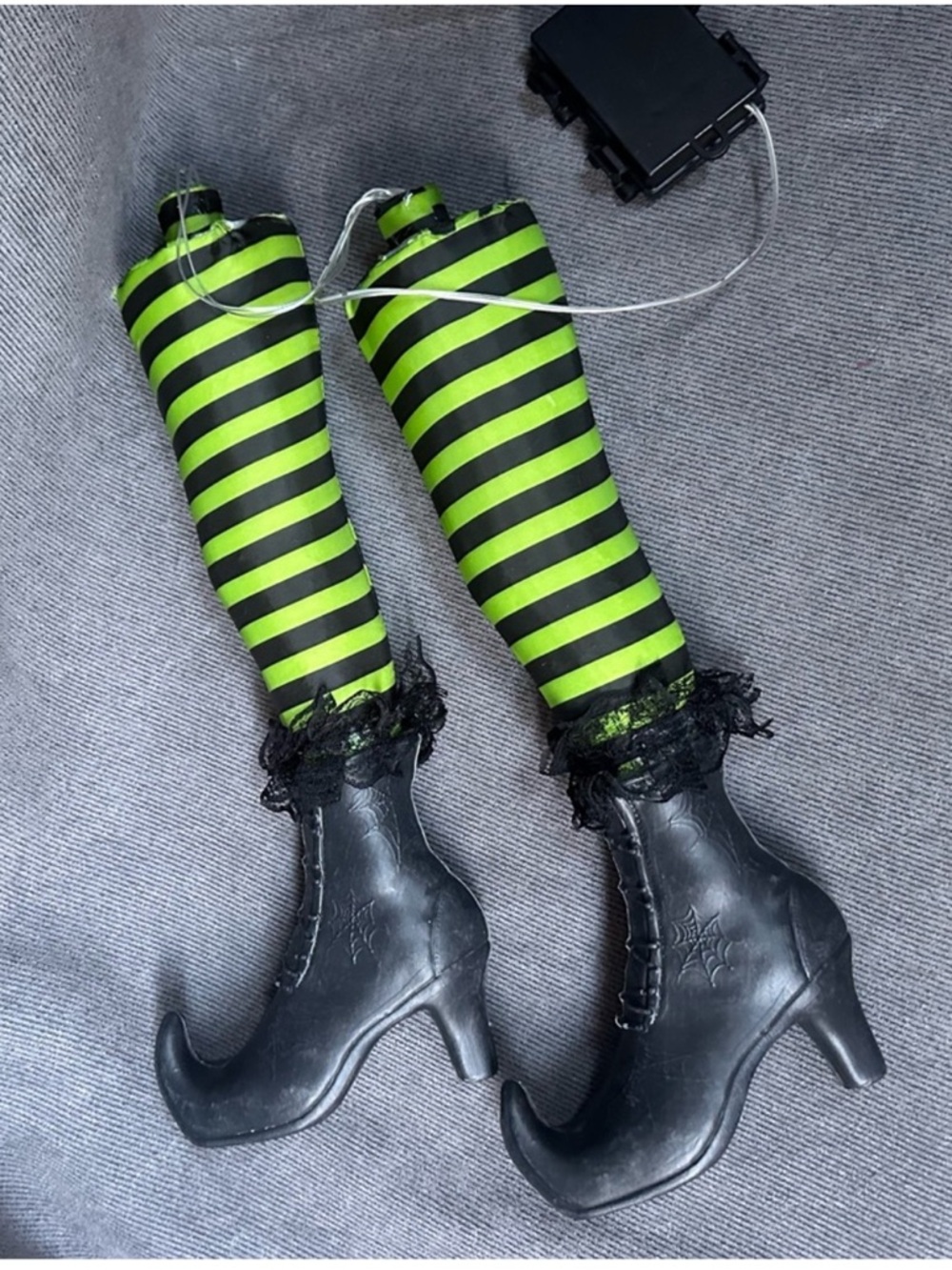 Light up witch legs Halloween decor 13”